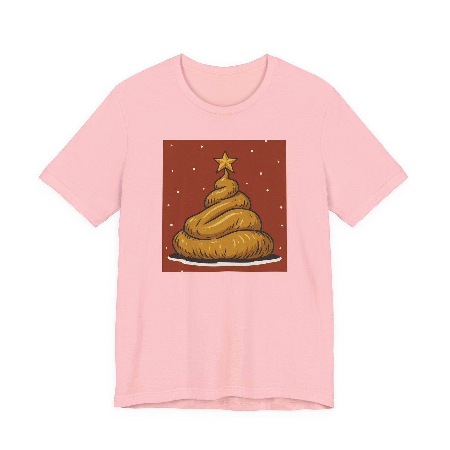 Funny Christmas Poop Tee, Unisex Short Sleeve T-Shirt, Holiday Humor Shirt, Christmas Gift, Graphic Tee, Quirky Xmas Apparel - Riff Raff Wear