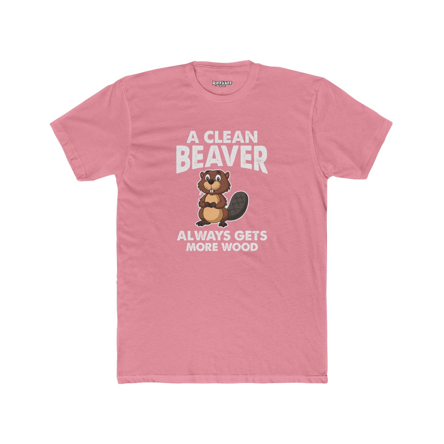 A Clean Beaver Graphic Tee - Fun and Quirky Cotton Crew for Nature Lovers - Riff Raff Wear