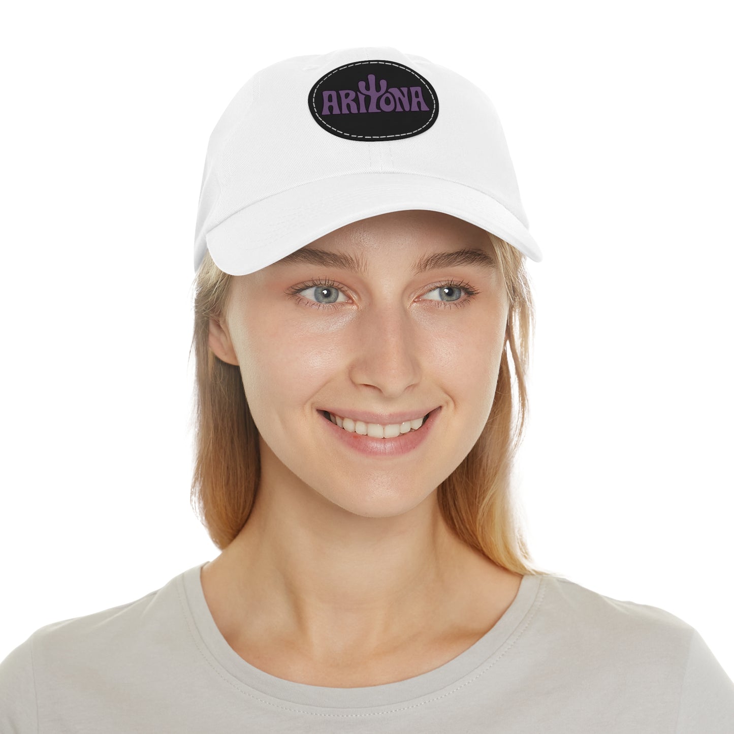 Arizona Dad Hat with Leather Patch - Casual & Stylish Cap