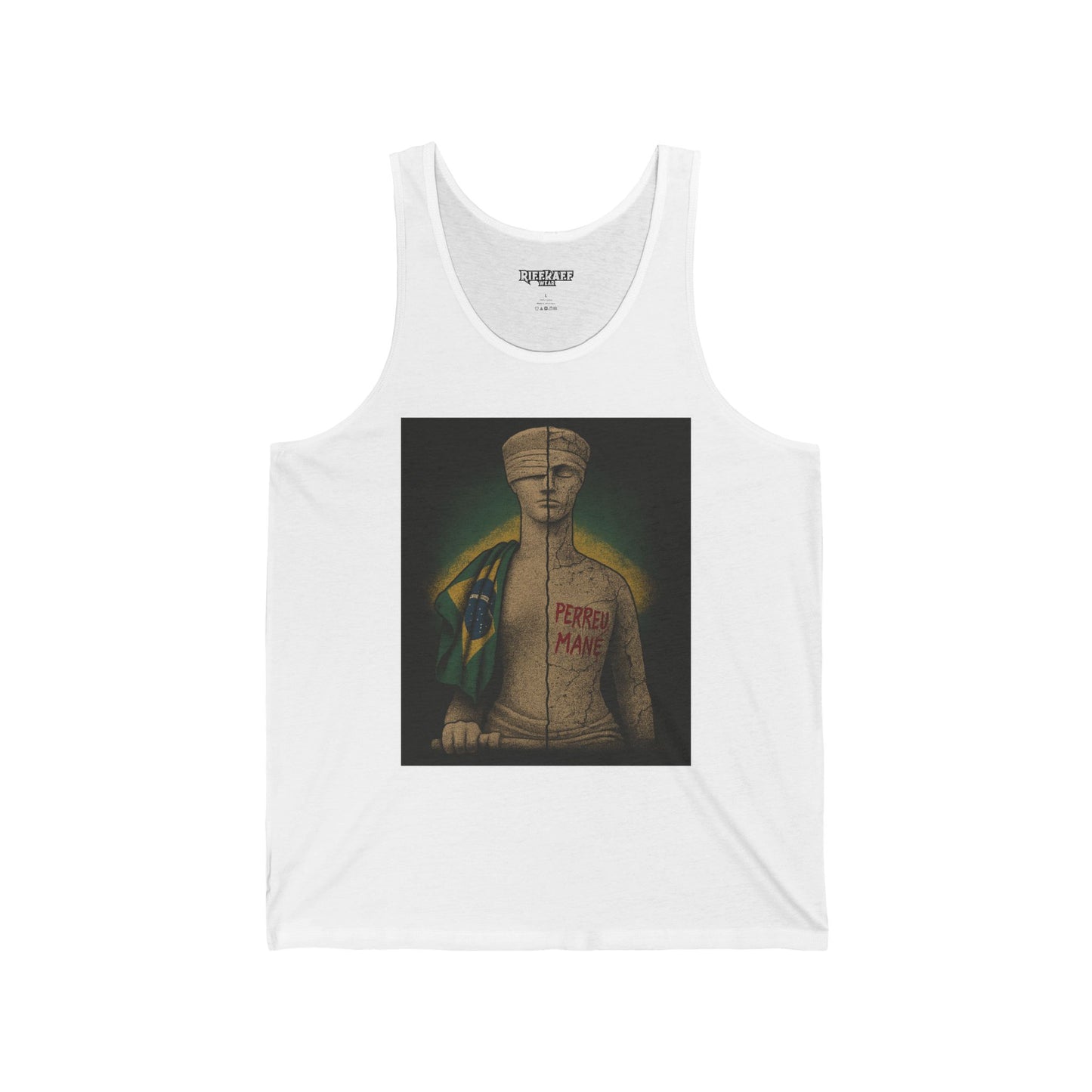 Peperoni Man Unisex Jersey Tank - Artistic Graphic Tee for Summer Vibes - Riff Raff Wear