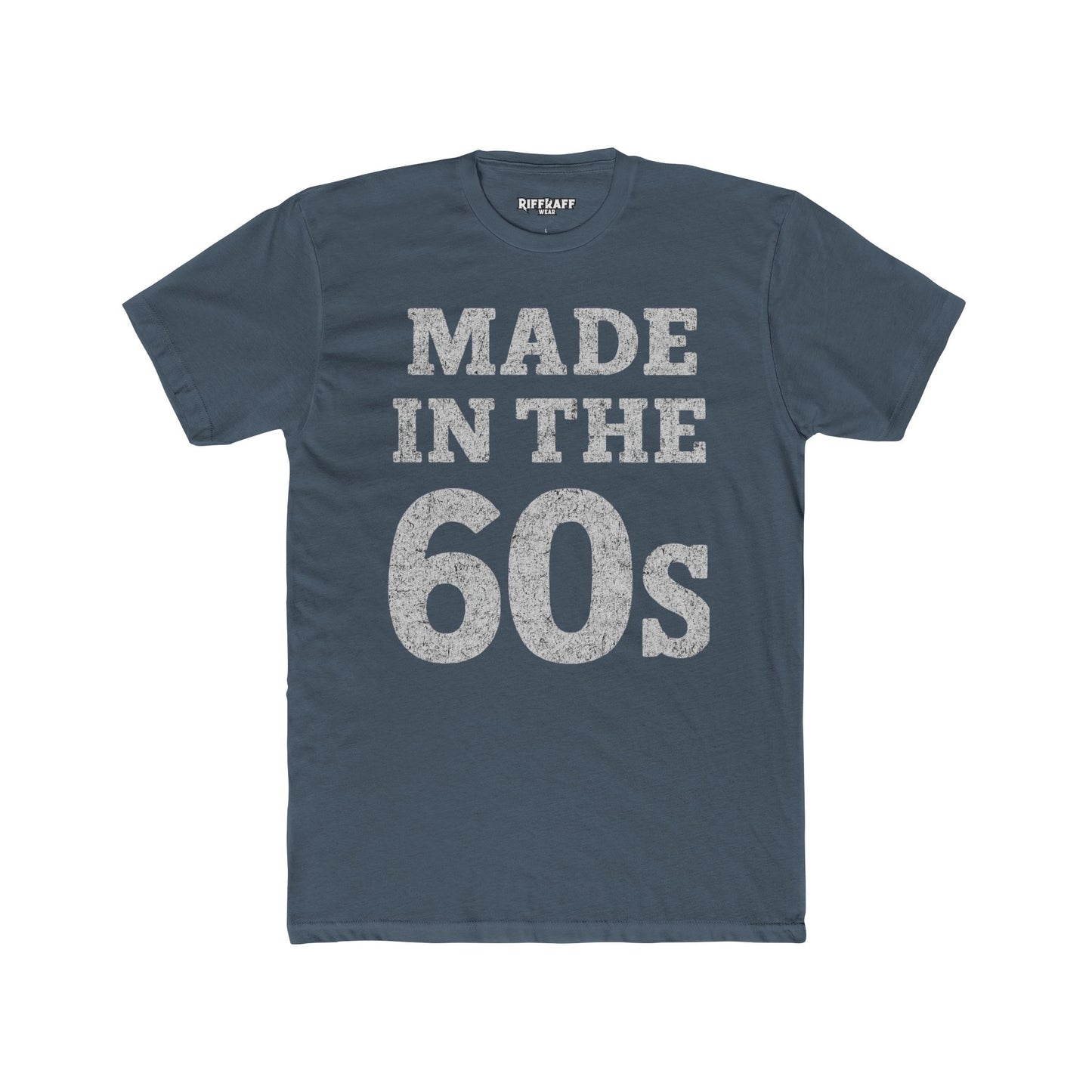 Vintage 60s Tee - Made in the 60s Cotton Crew T-Shirt for Nostalgic Wear - Riff Raff Wear