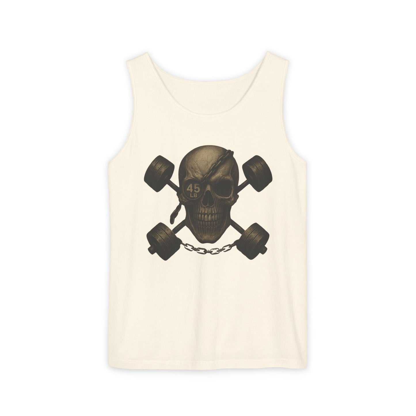 Skull Weightlifting Tank Top for Fitness Enthusiasts - Riff Raff Wear