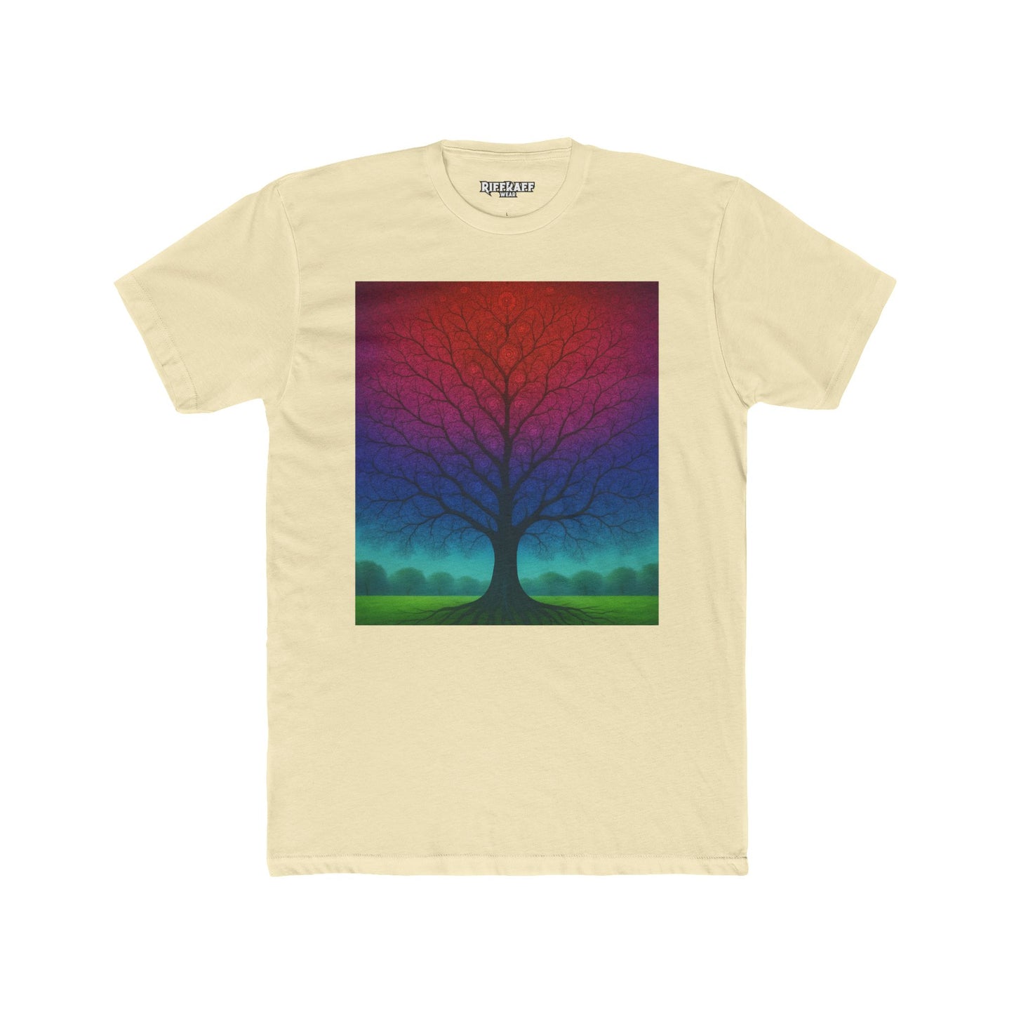 Colorful Tree Art Unisex Tee, Nature Lover Gift, Casual Wear, Bohemian Style - Riff Raff Wear