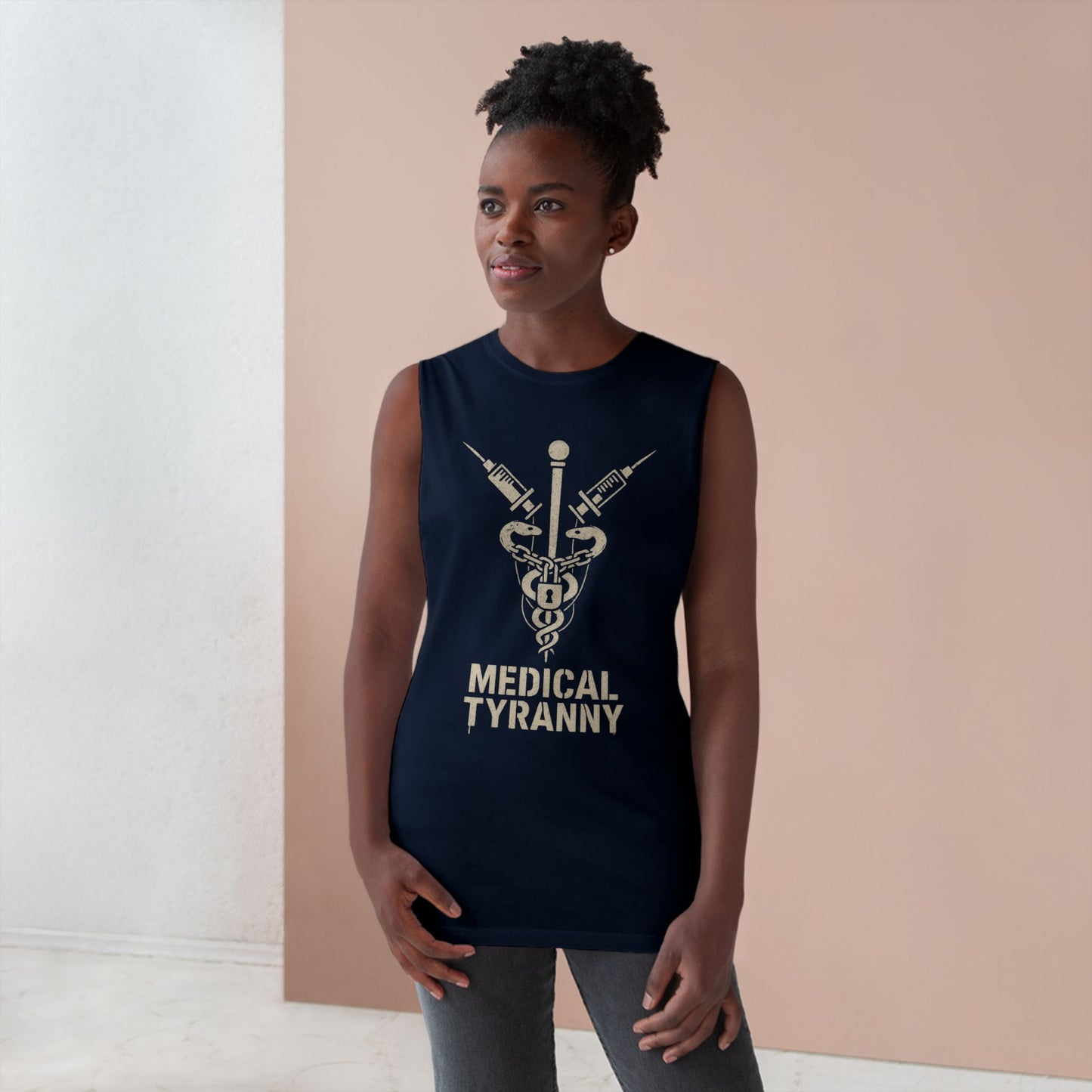 Unisex Medical Tyranny Tank - Bold Statement Tee for Healthcare Awareness - Riff Raff Wear