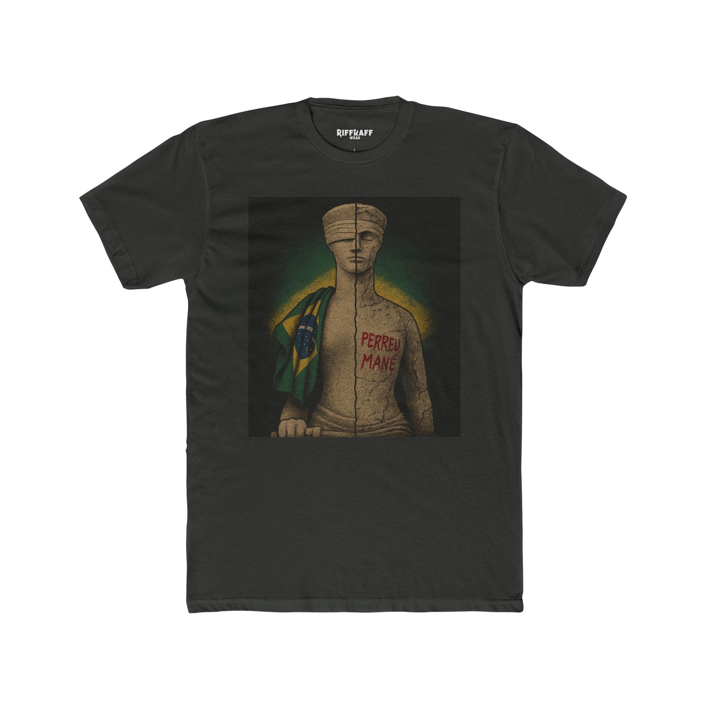 Brazilian Culture Unisex Cotton Crew Tee - Perreu Mane - Riff Raff Wear - Political Art