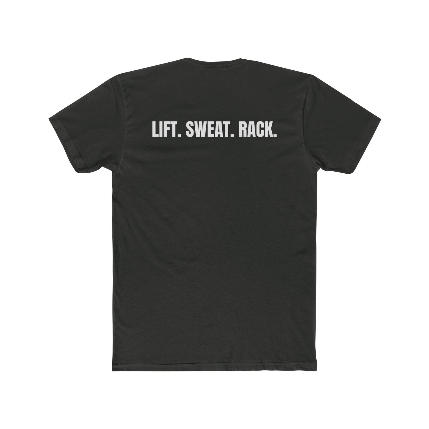 Funny Yoga & Gym Unisex Cotton Crew Tee - 'Hygiene is for Yoga People' & 'Lift. Sweat. Rack.' - Riff Raff Wear