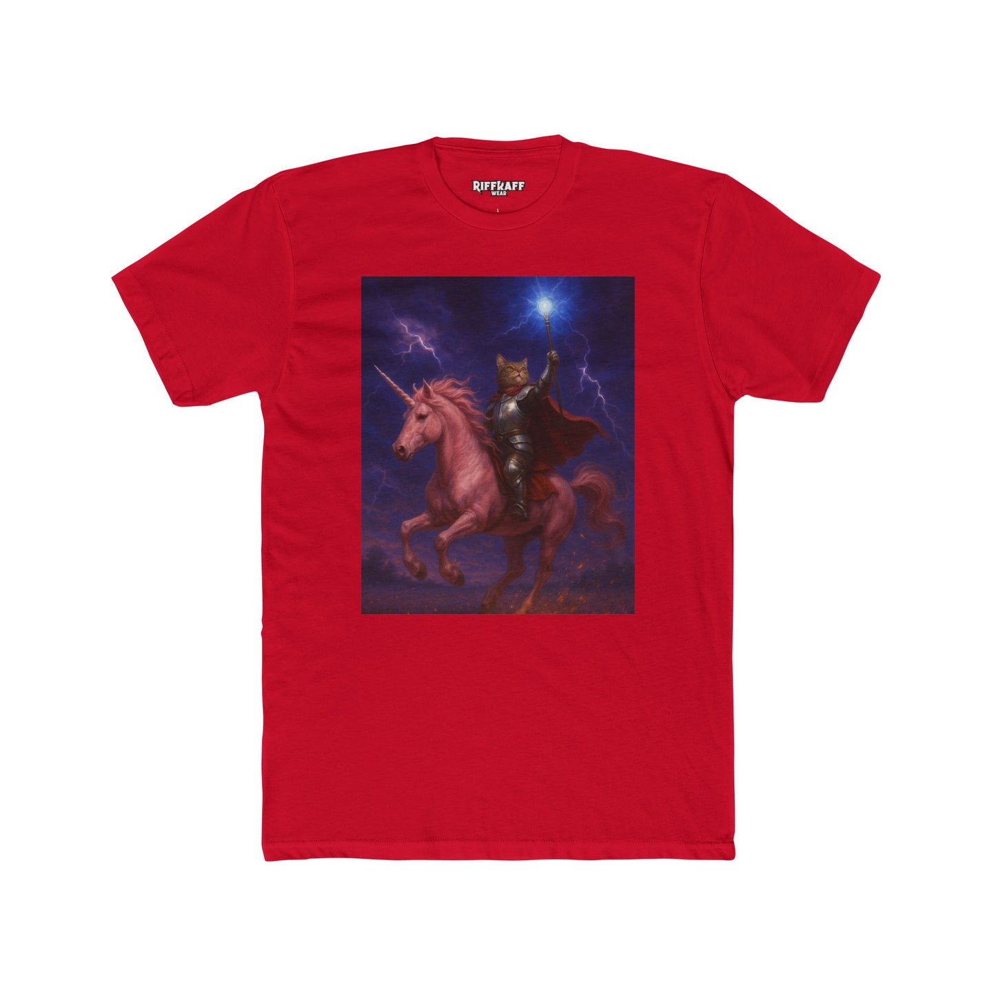 Epic Unicorn Warrior Unisex Cotton Crew Tee – Fantasy Tee for Animal Lovers - Riff Raff Wear