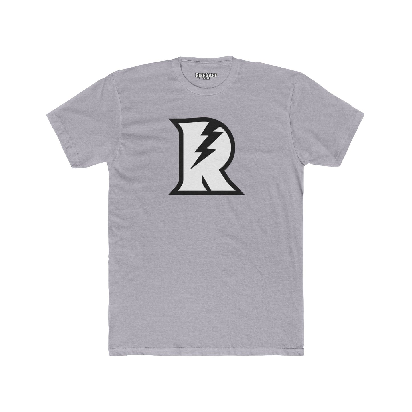 Unisex Cotton Crew Tee - Bold 'R' Lightning Logo - Casual Graphic T-Shirt - Riff Raff Wear
