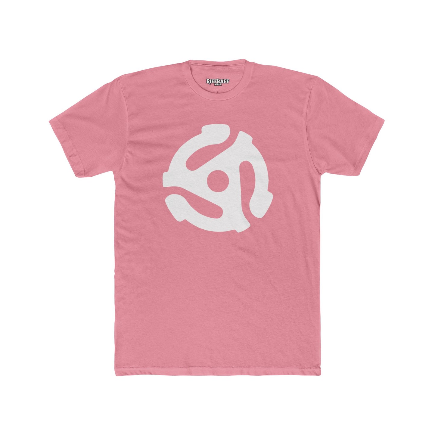 Retro Vinyl Record Unisex Cotton Crew Tee - Music Lover's Apparel - 45 Record Insert - Riff Raff Wear