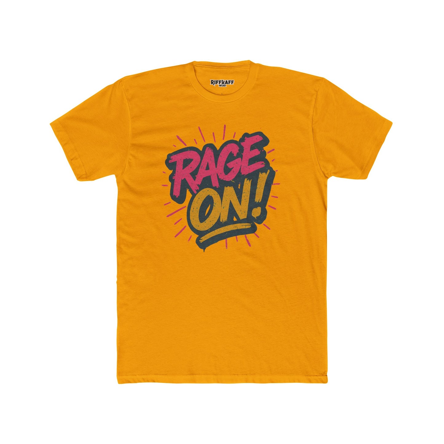 Rage On! Unisex Cotton Crew Tee - Bold Graphic T-Shirt for Casual Wear
