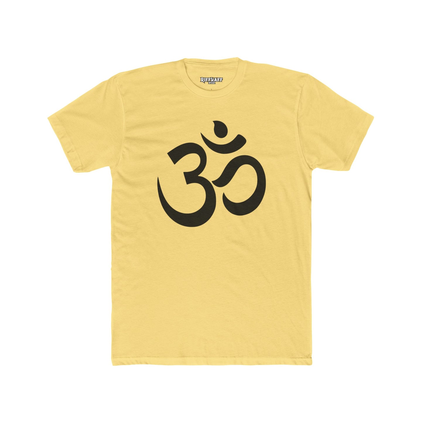 Unisex Cotton Crew Tee - OM od Aum Symbol Spiritual - Riff Raff Wear
