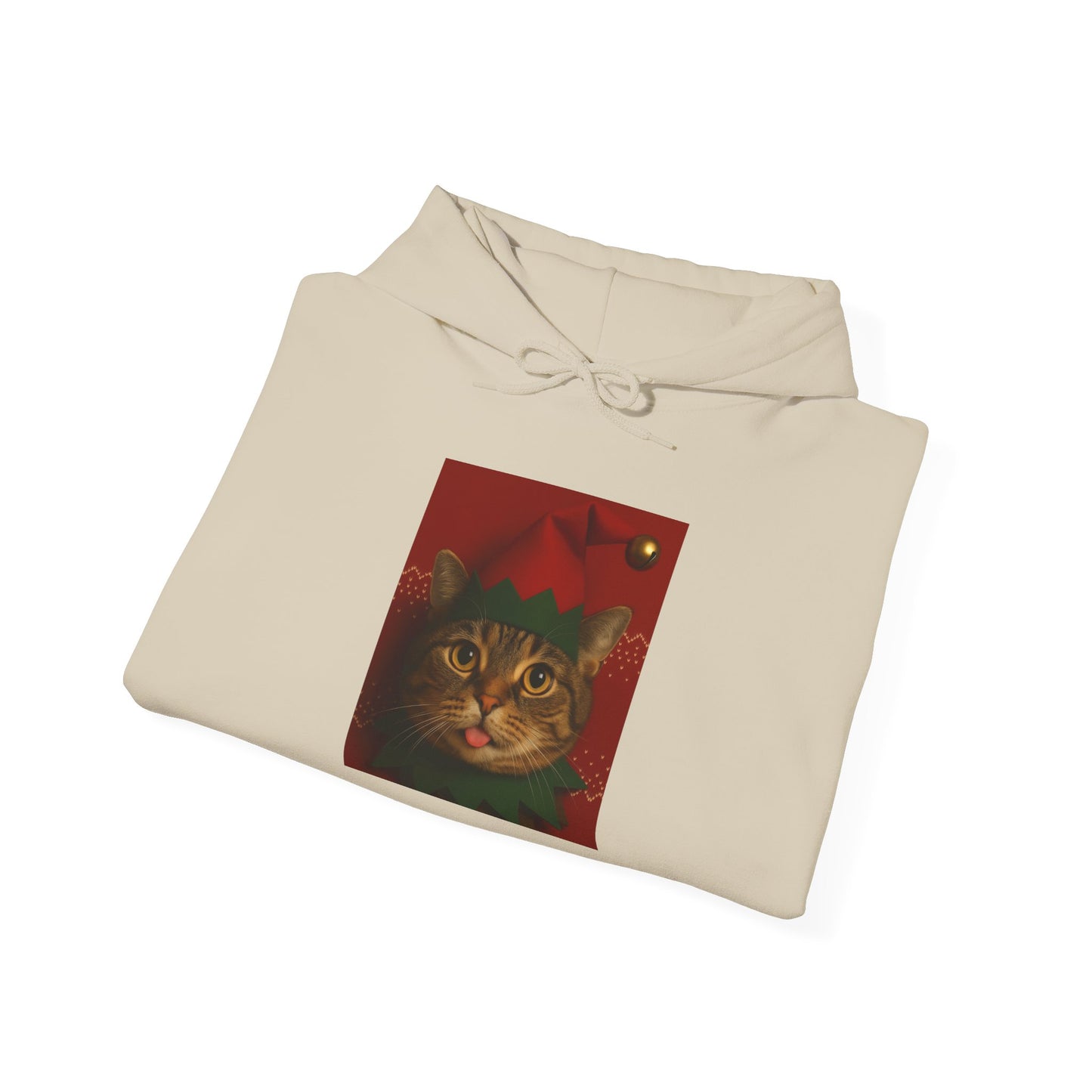 Cat Lover Holiday Hoodie, Cozy Unisex Sweatshirt, Perfect Gift for Cat Enthusiasts, Ideal for Winter Celebrations, Cute Cat Design - Riff Raff Wear