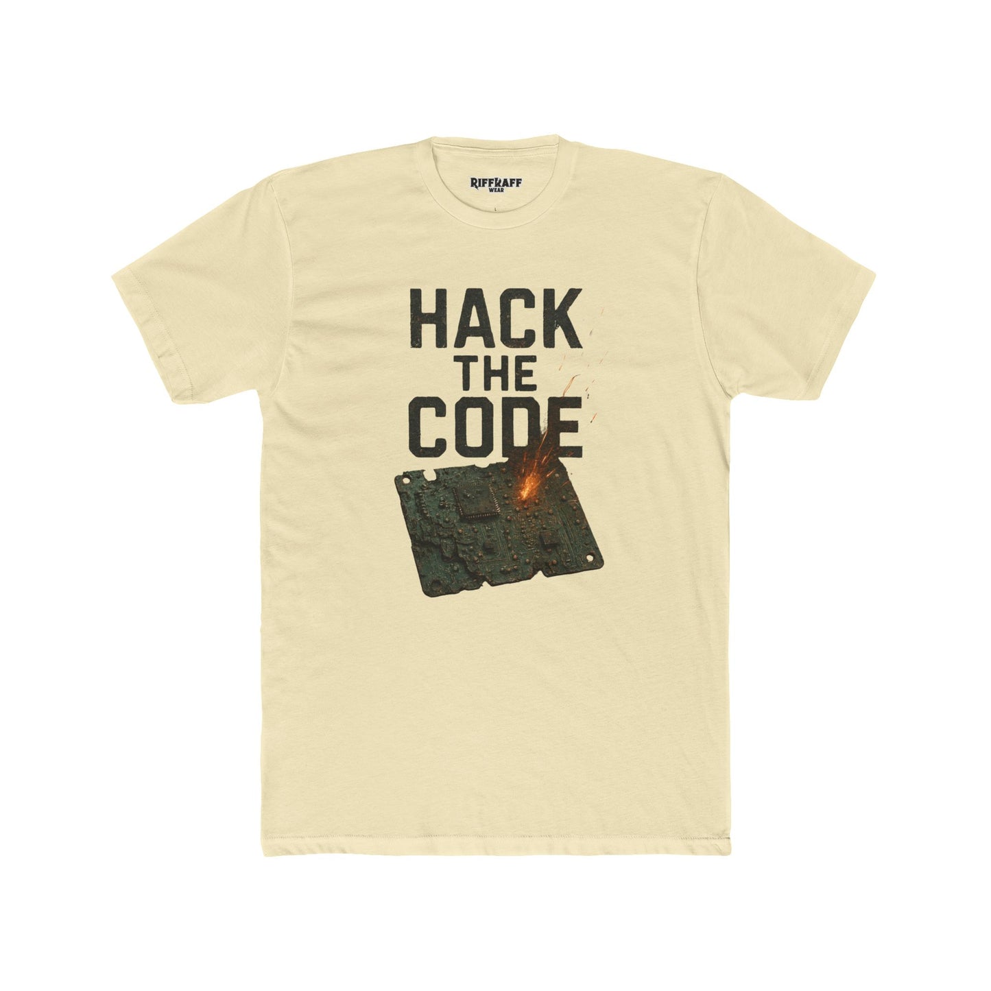 Hack the Code Unisex Cotton Crew Tee - Stylish Programmer Shirt - Riff Raff Wear