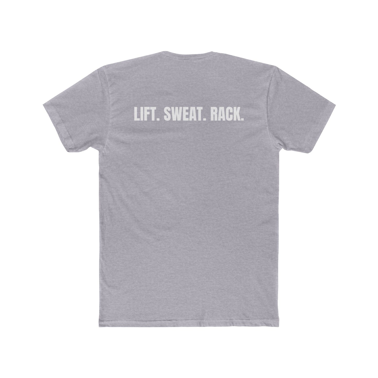 Funny Yoga & Gym Unisex Cotton Crew Tee - 'Hygiene is for Yoga People' & 'Lift. Sweat. Rack.' - Riff Raff Wear