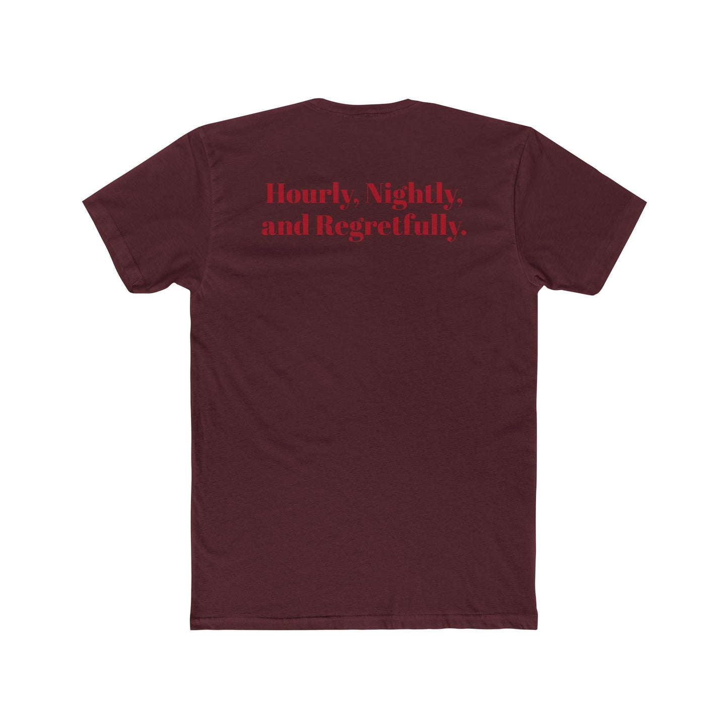 Vintage Starlight Motor Unisex Cotton Crew Tee - Hourly, Nightly, and Regretfully - Riff Raff Underground