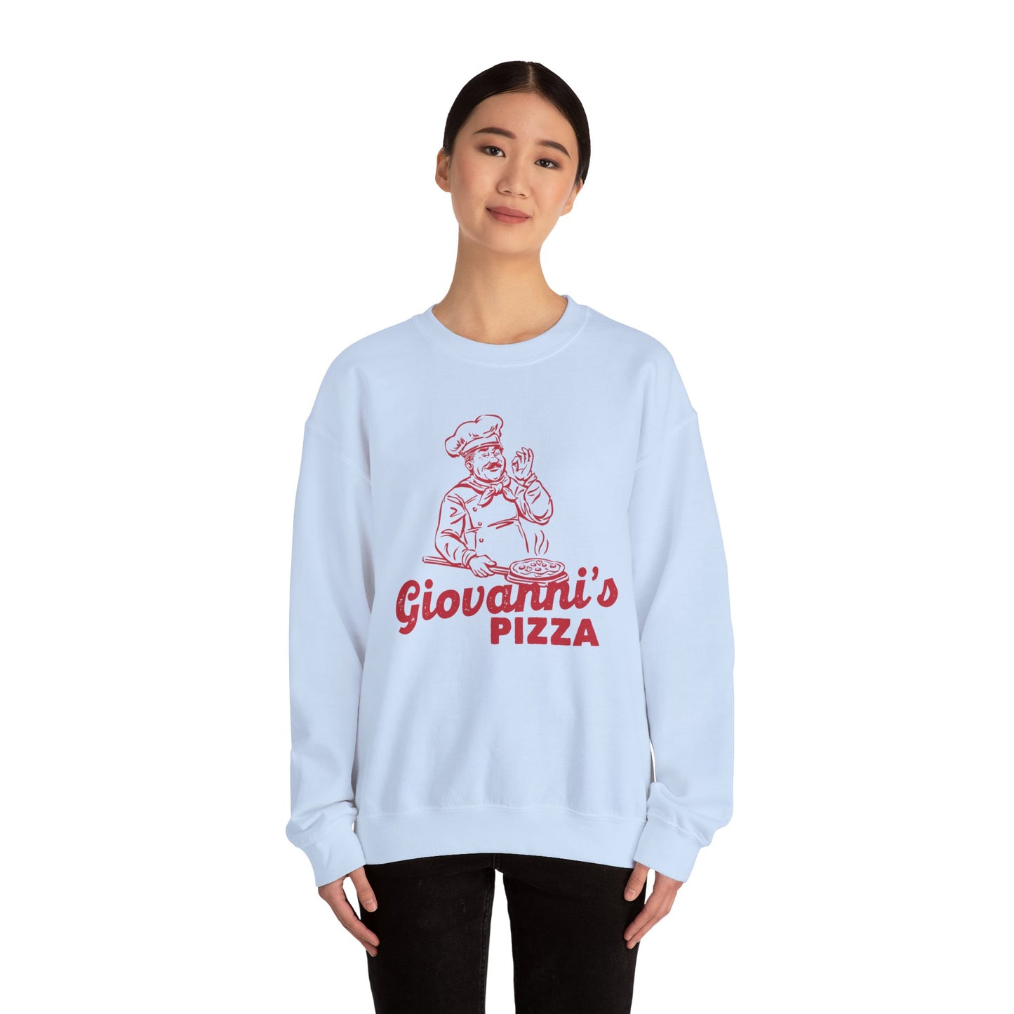 Giovanni's Pizza Unisex Crewneck Sweatshirt - Perfect for Pizza Lovers - Riff Raff Wear