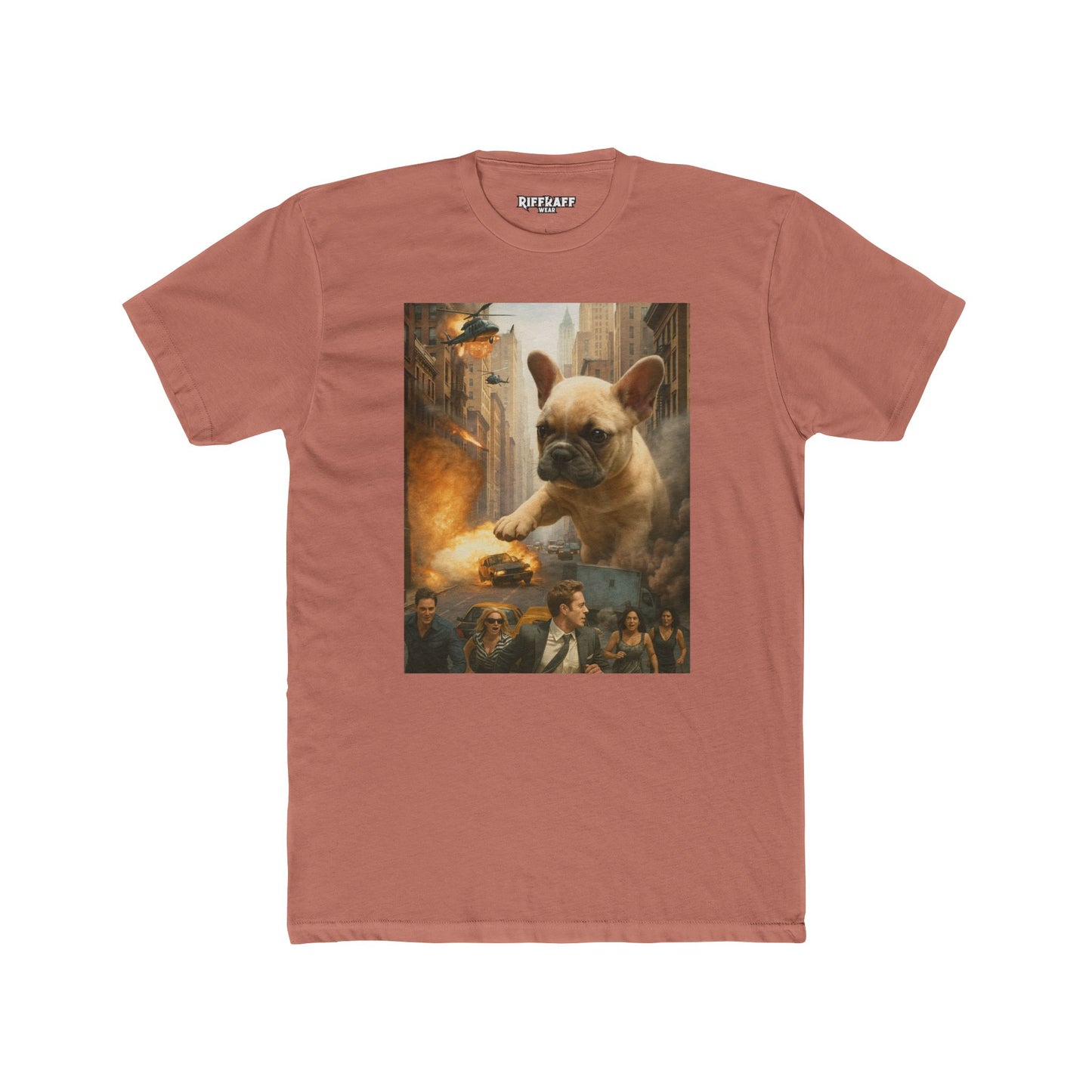 Epic French Bulldog Graphic Tee - Unisex Cotton Crew Shirt - Riff Raff Wear