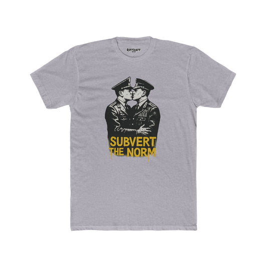 Unisex Cotton Crew Tee - "Subvert The Norm" Riff Raff Wear