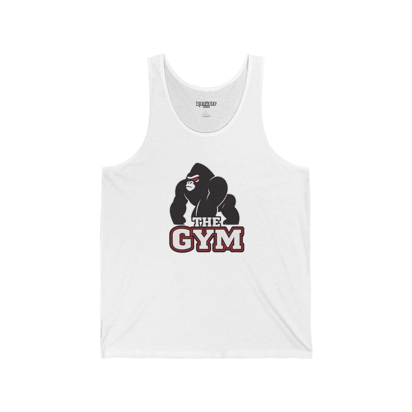 Unisex Jersey Tank - Gym Gorilla Graphic Tee - Riff Raff Wear