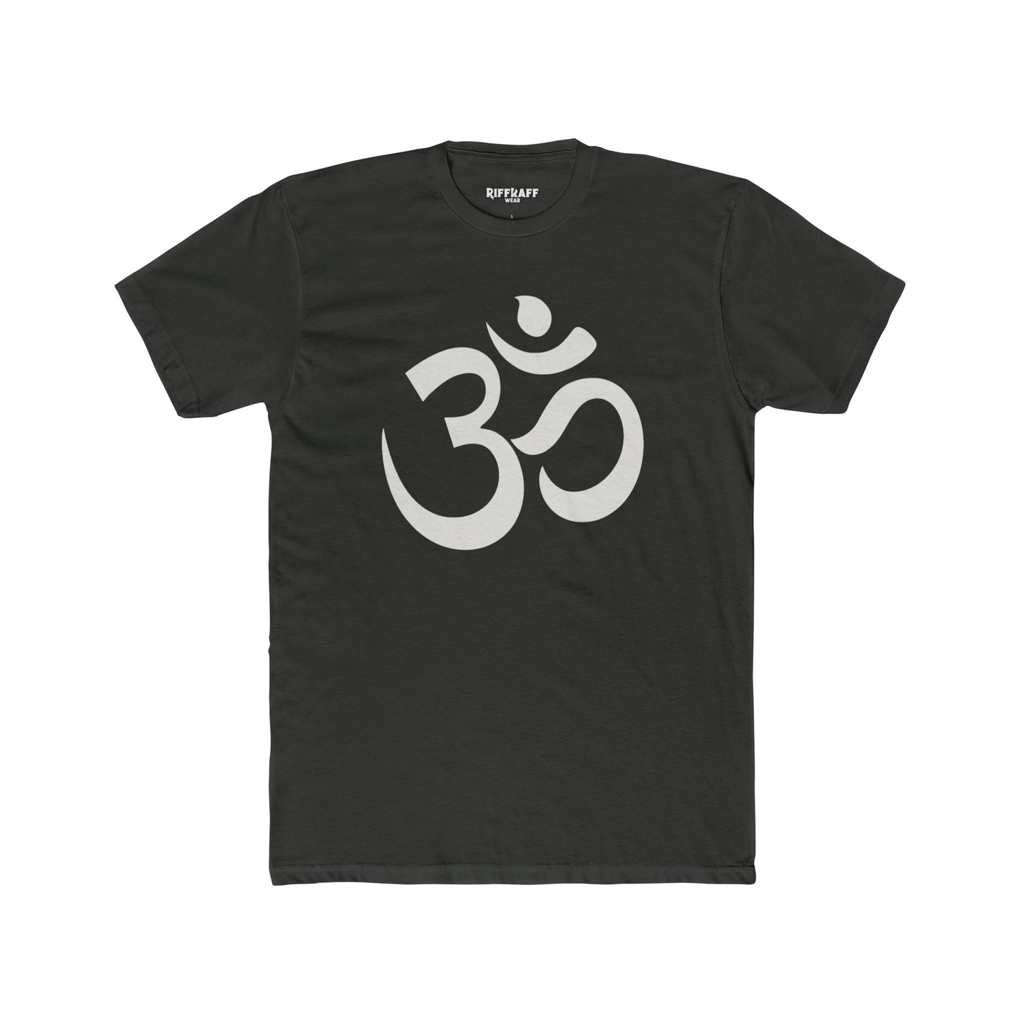 Unisex Cotton Crew Tee - OM od Aum Symbol Spiritual - Riff Raff Wear