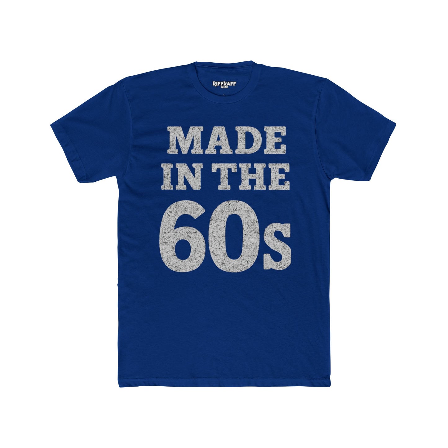 Vintage 60s Tee - Made in the 60s Cotton Crew T-Shirt for Nostalgic Wear - Riff Raff Wear
