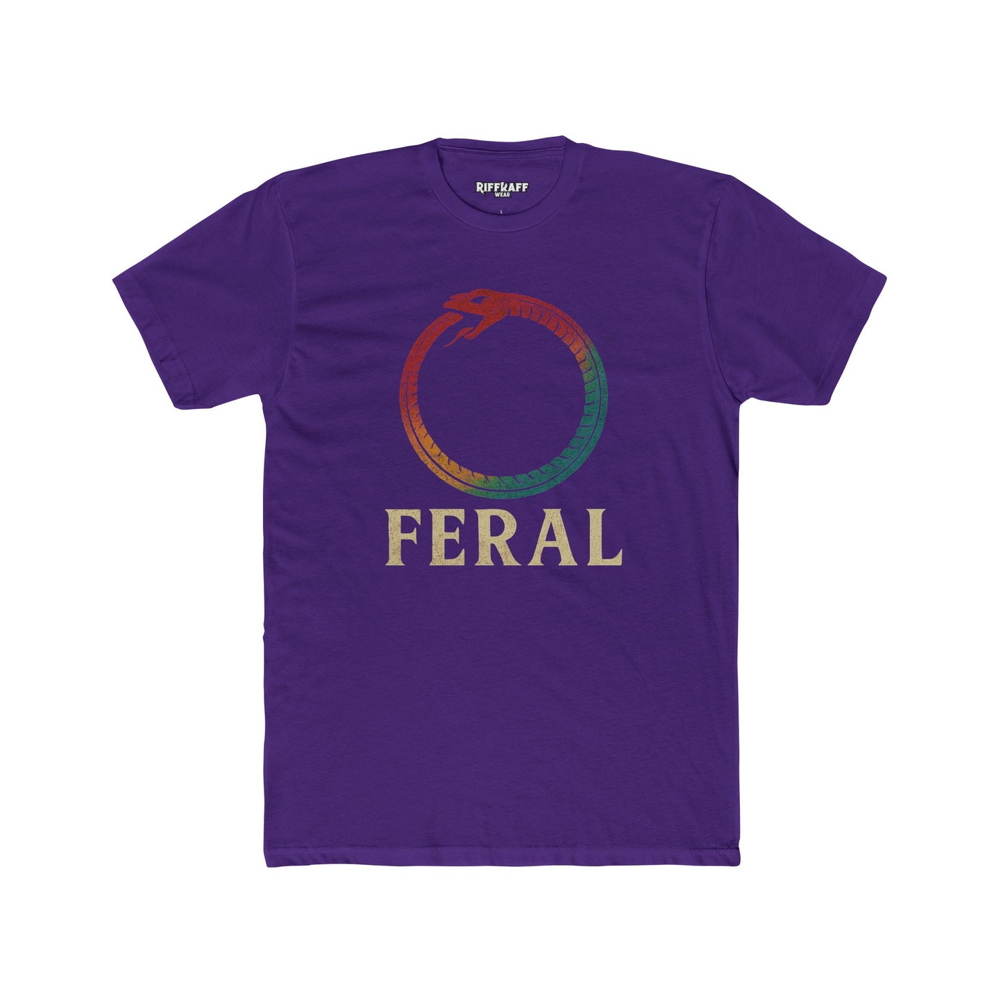 Feral Unisex Cotton Crew Tee – Nature-Inspired Graphic T-Shirt - Riff Raff Wear