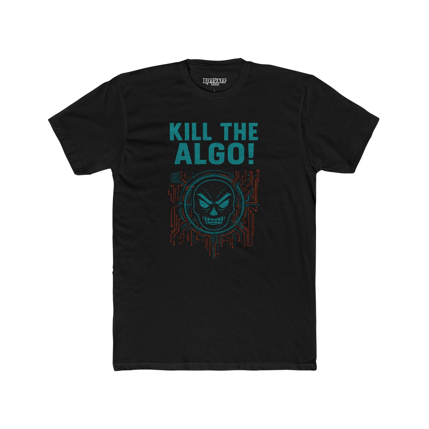 Unisex Cotton Crew Tee - "Kill the Algo!" Graphic T-Shirt for Tech Enthusiasts - Riff Raff Wear