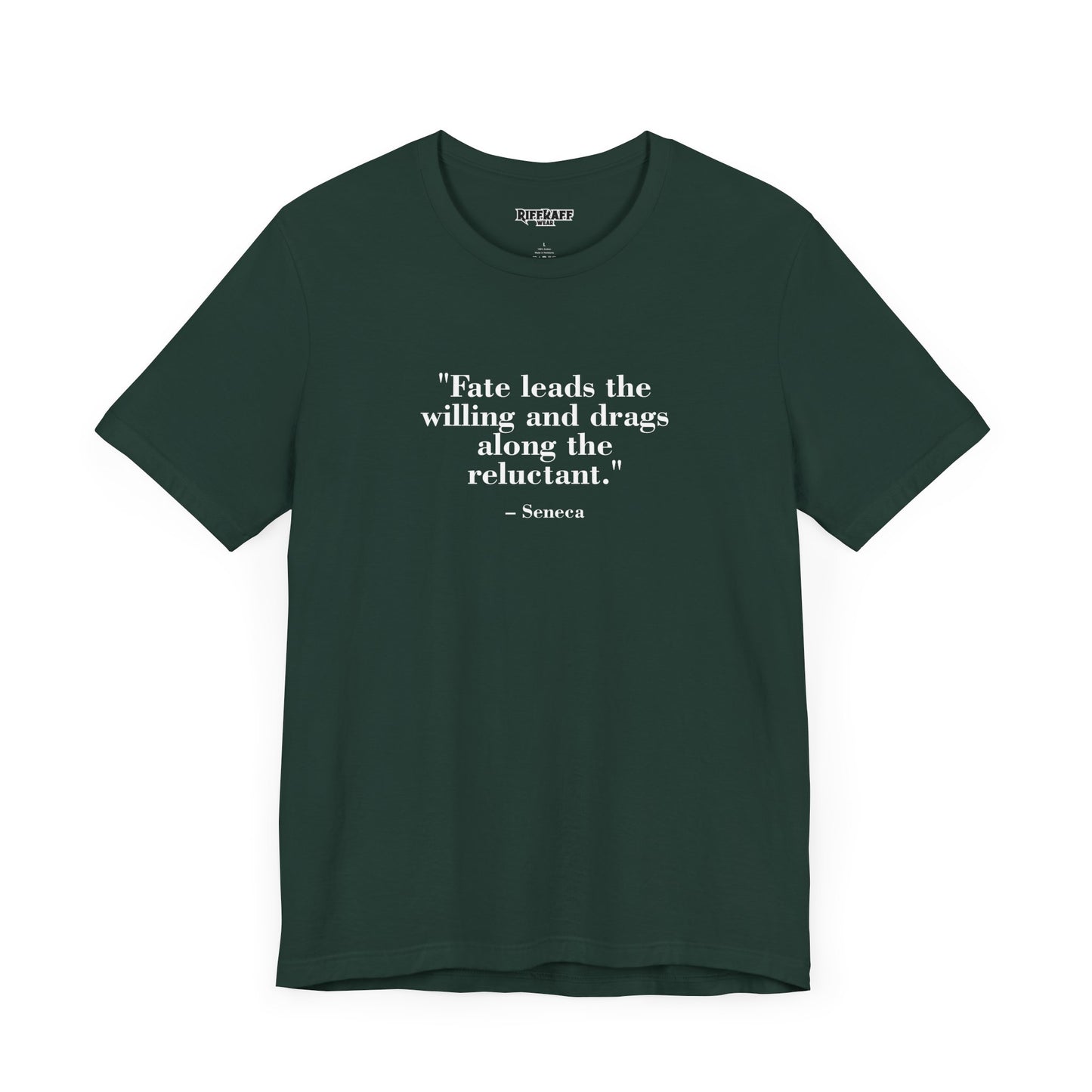 Fate leads the willing and drags along the reluctant - Unisex Jersey Short Sleeve Tee Mind Forge -Raff Raff Wear