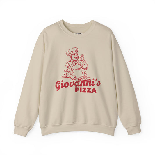 Giovanni's Pizza Unisex Crewneck Sweatshirt - Perfect for Pizza Lovers - Riff Raff Wear