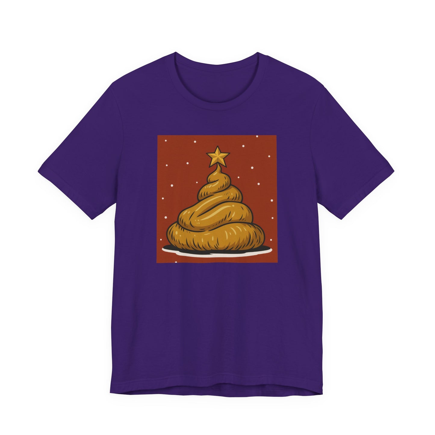 Funny Christmas Poop Tee, Unisex Short Sleeve T-Shirt, Holiday Humor Shirt, Christmas Gift, Graphic Tee, Quirky Xmas Apparel - Riff Raff Wear