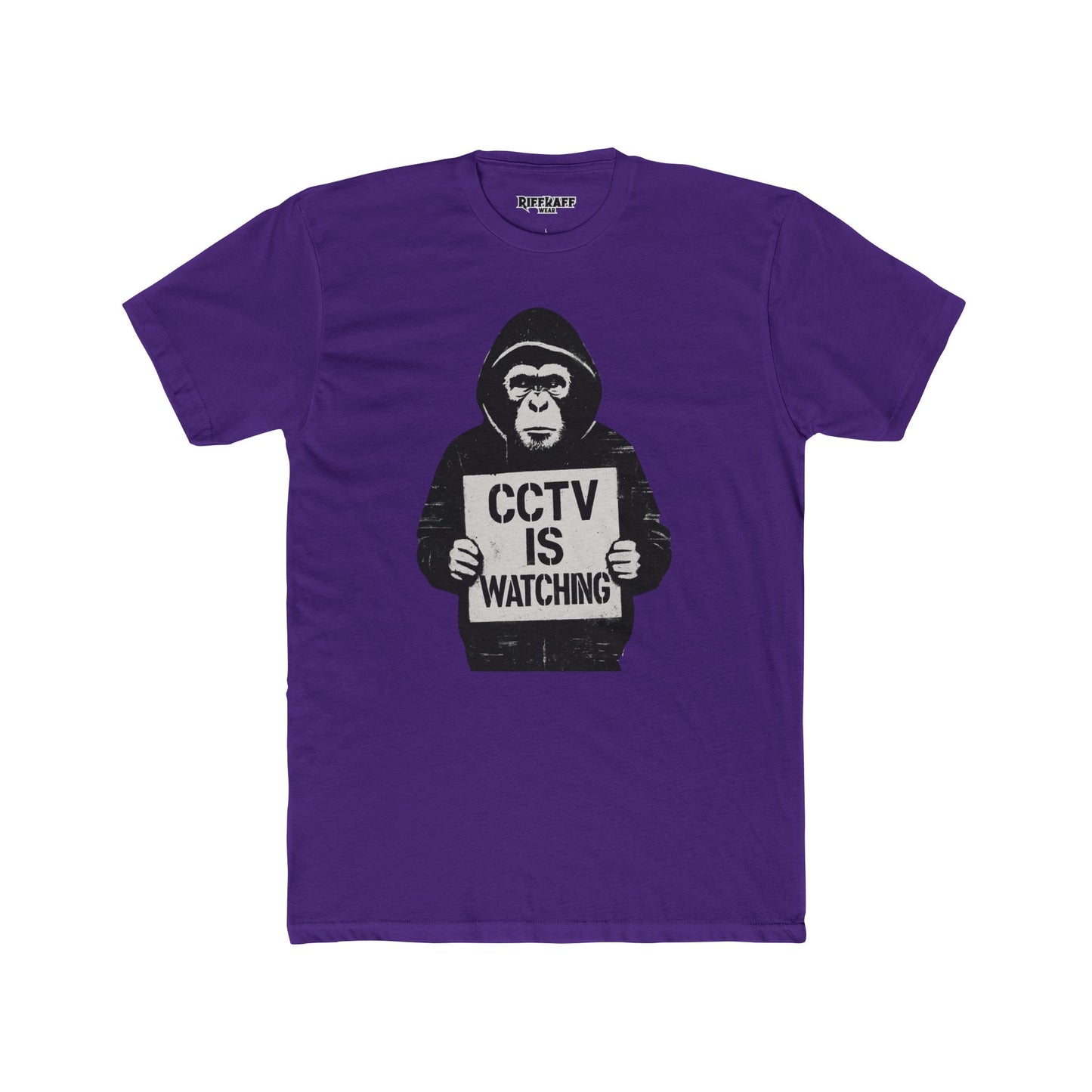 CCTV is Watching APE Unisex Crew Tee Casual Wear - Riff Raff Wear