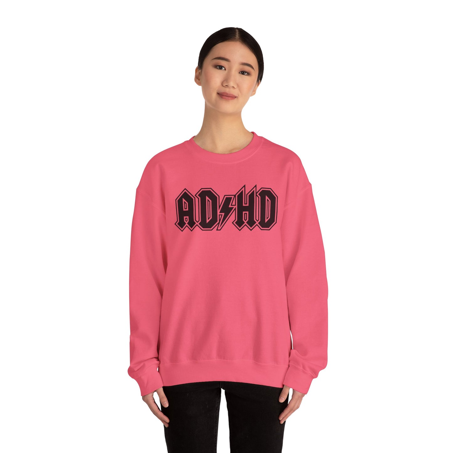 ADHD Graphic Crewneck Sweatshirt - Riff Raff Wear
