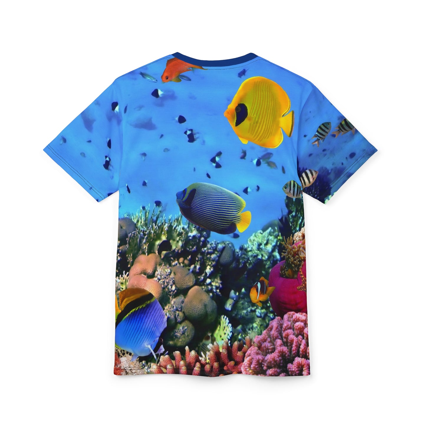 Vibrant Ocean Life Unisex Tee - Turtle & Coral Reef Design - Riff Raff Wear