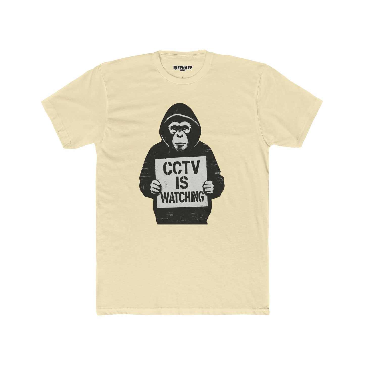 CCTV is Watching APE Unisex Crew Tee Casual Wear - Riff Raff Wear