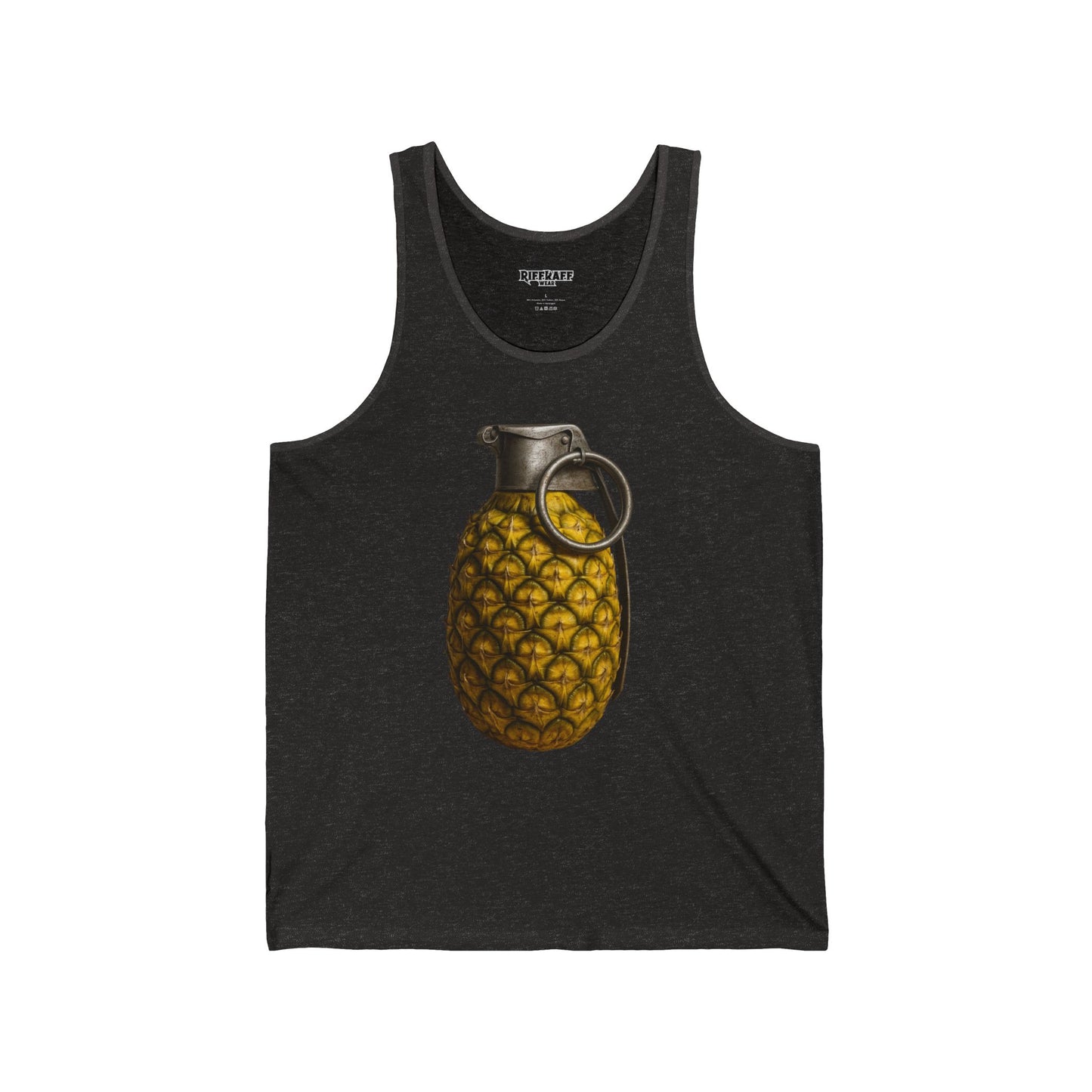 Pineapple Grenade Unisex Jersey Tank - Trendy Summer Top for Casual Wear - Riff Raff Wear
