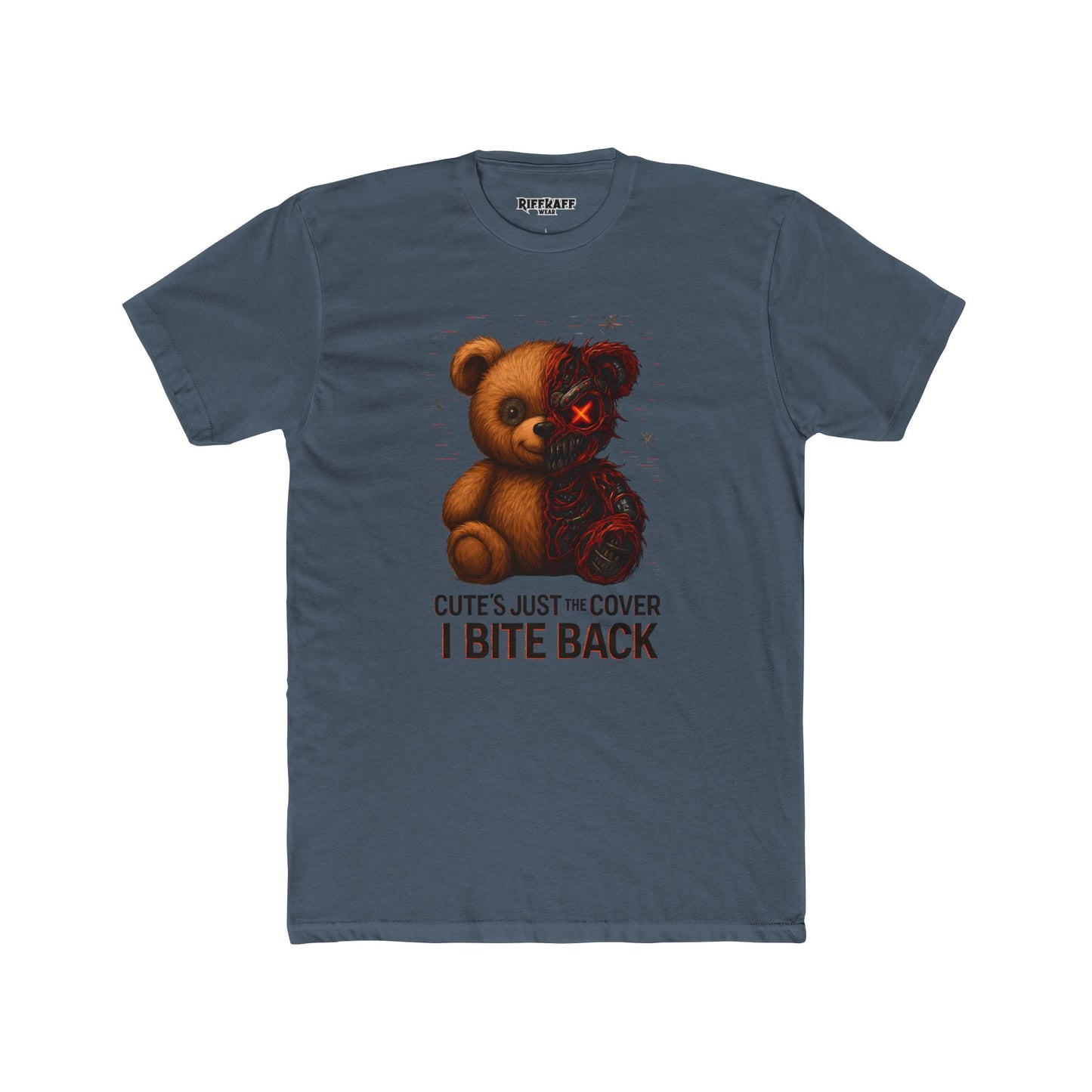 Funny Unisex Cotton Crew Tee - Cute But Dangerous "I Bite Back" Shirt - Riff Raff Wear