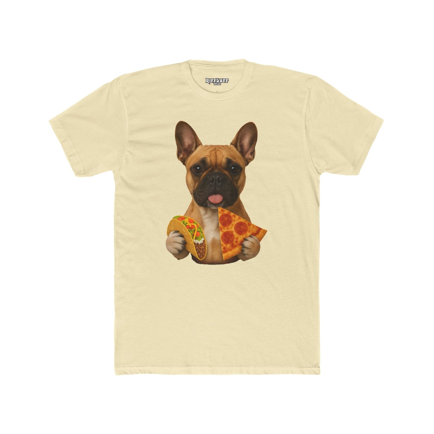 French Bulldog Foodie Unisex Cotton Crew Tee - Riff Raff Wear