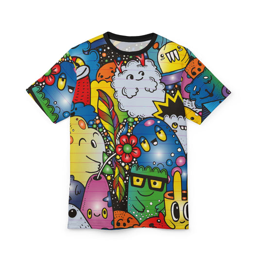 Streetwear - Doodle Me - Unisex Cut & Sew Tee (AOP) - Riff Raff Wear