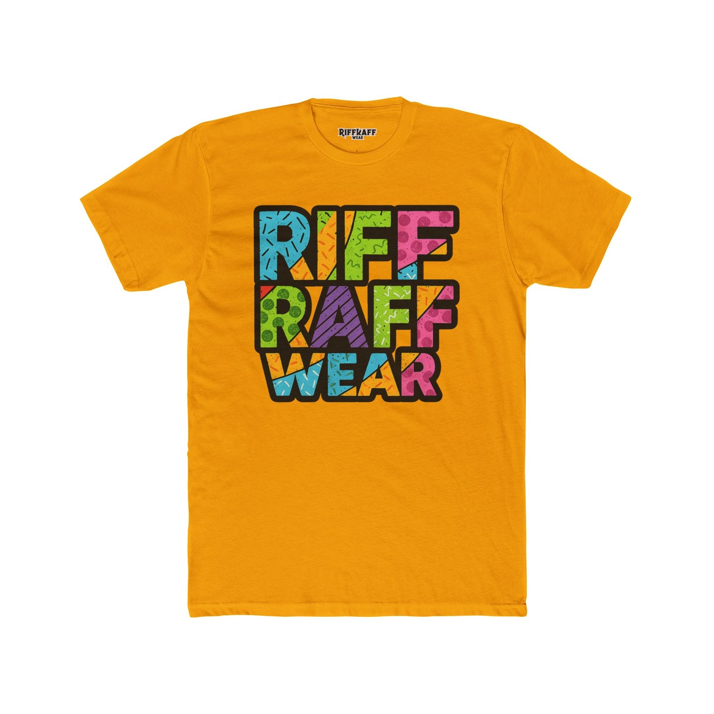 Riff Raff Wear Unisex Cotton Crew Tee - Colorful Graphic T-Shirt for Casual Style
