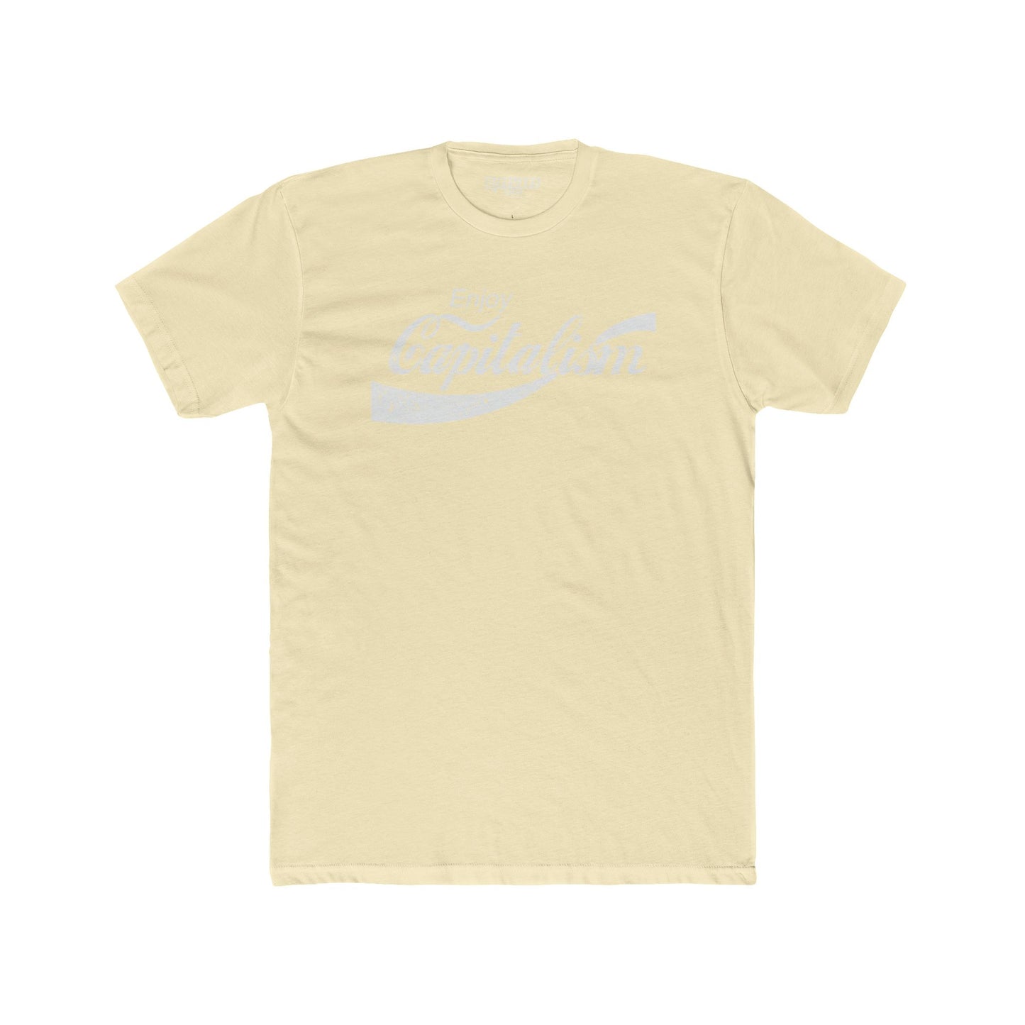 Riff Raff Wear Enjoy Capitalism White Men's Cotton Crew Tee