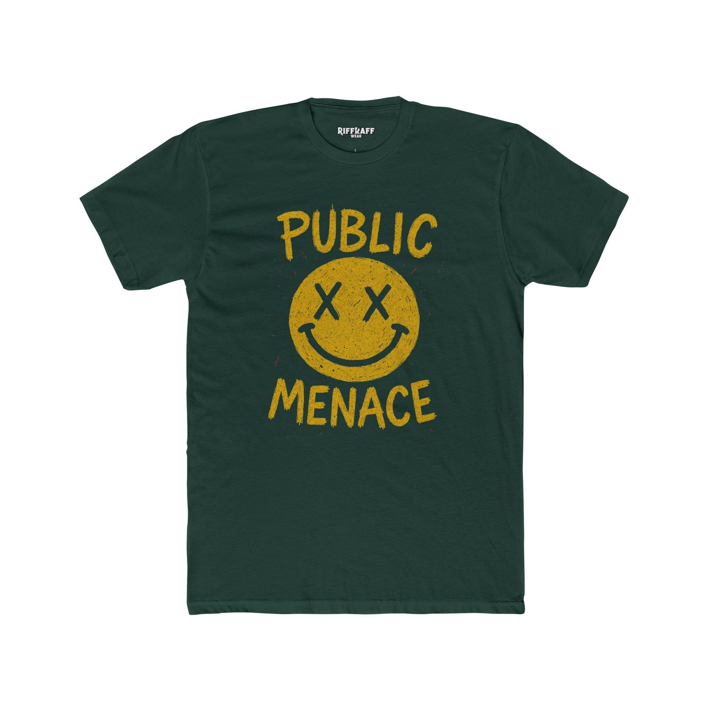 Unisex Cotton Crew Tee - Public Menace Graphic T-Shirt for Casual Style - Riff Raff Wear