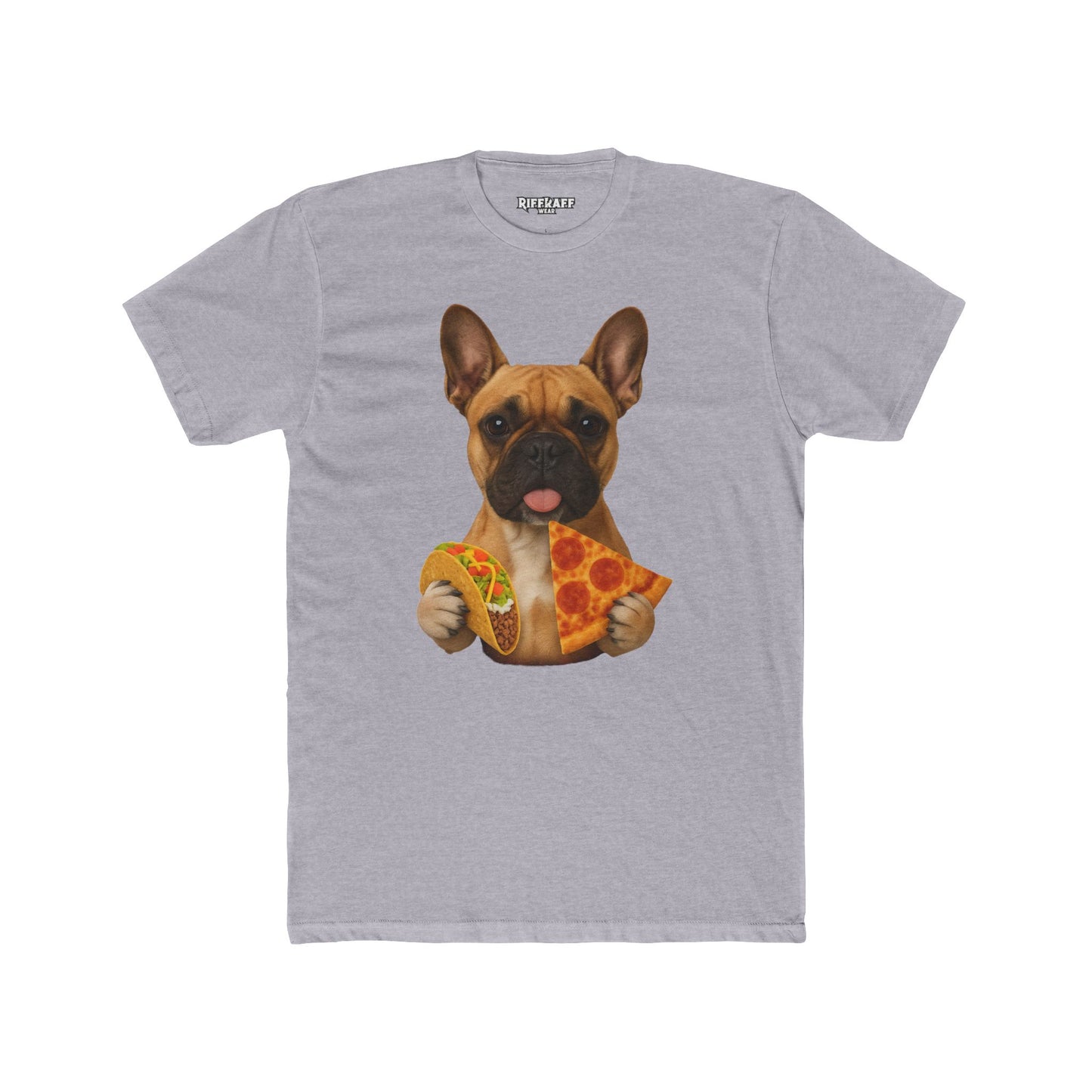 French Bulldog Foodie Unisex Cotton Crew Tee - Riff Raff Wear
