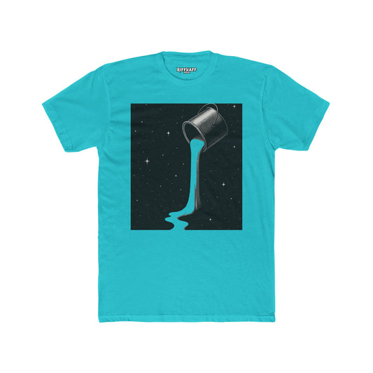 Cosmic Milk Unisex Cotton Crew Tee - Creative Graphic T-Shirt for Art Lovers - Riff Raff Wear