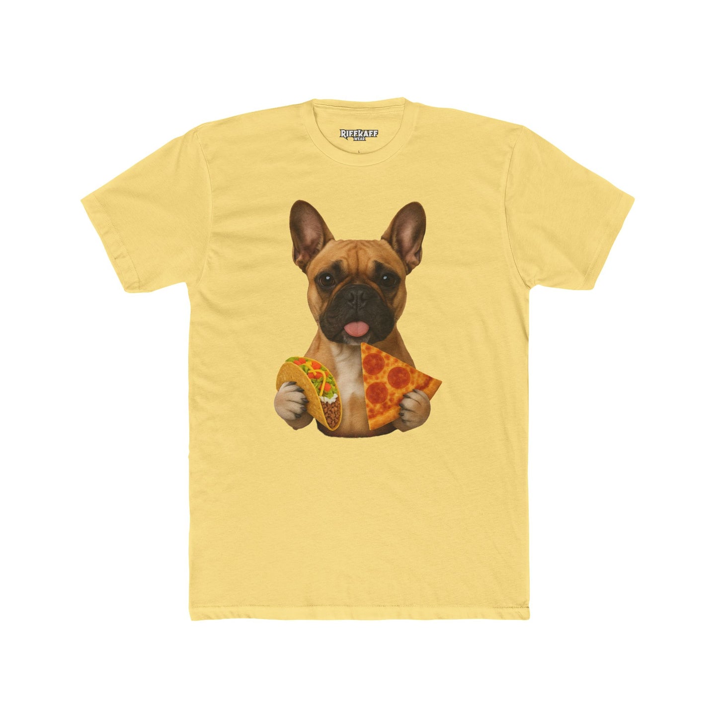 French Bulldog Foodie Unisex Cotton Crew Tee - Riff Raff Wear