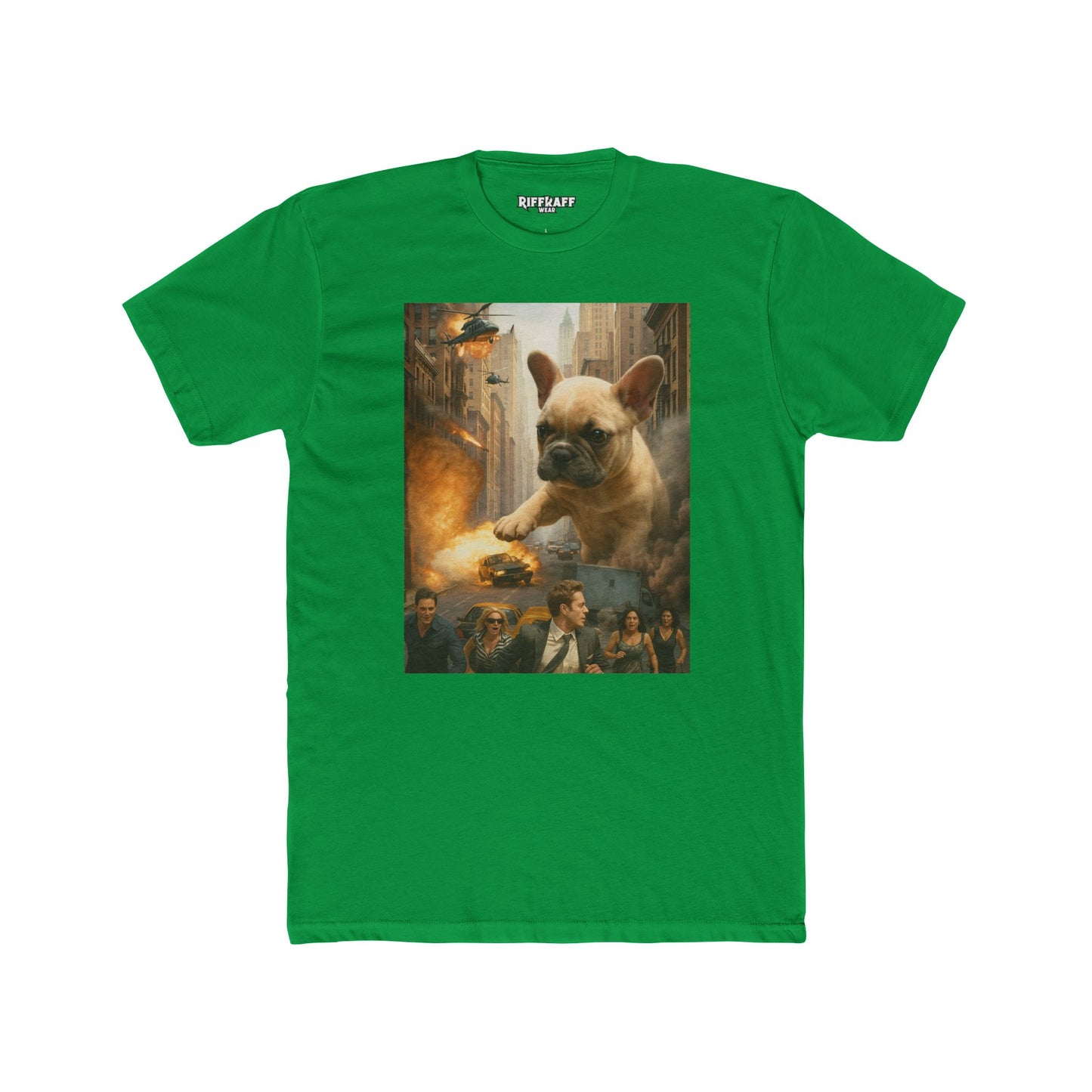 Epic French Bulldog Graphic Tee - Unisex Cotton Crew Shirt - Riff Raff Wear