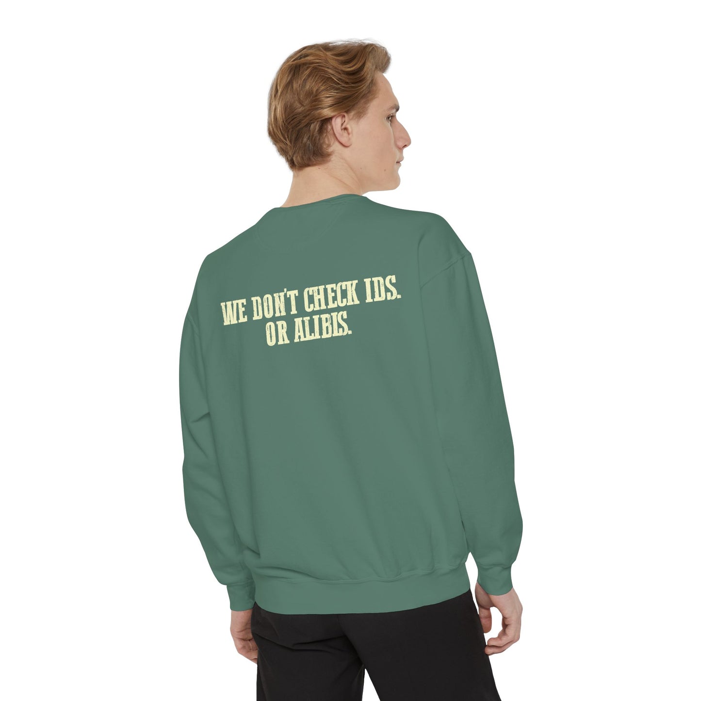 Funny Gator's Bar & Grill Sweatshirt | Unisex Garment-Dyed Crewneck - Riff Raff Wear