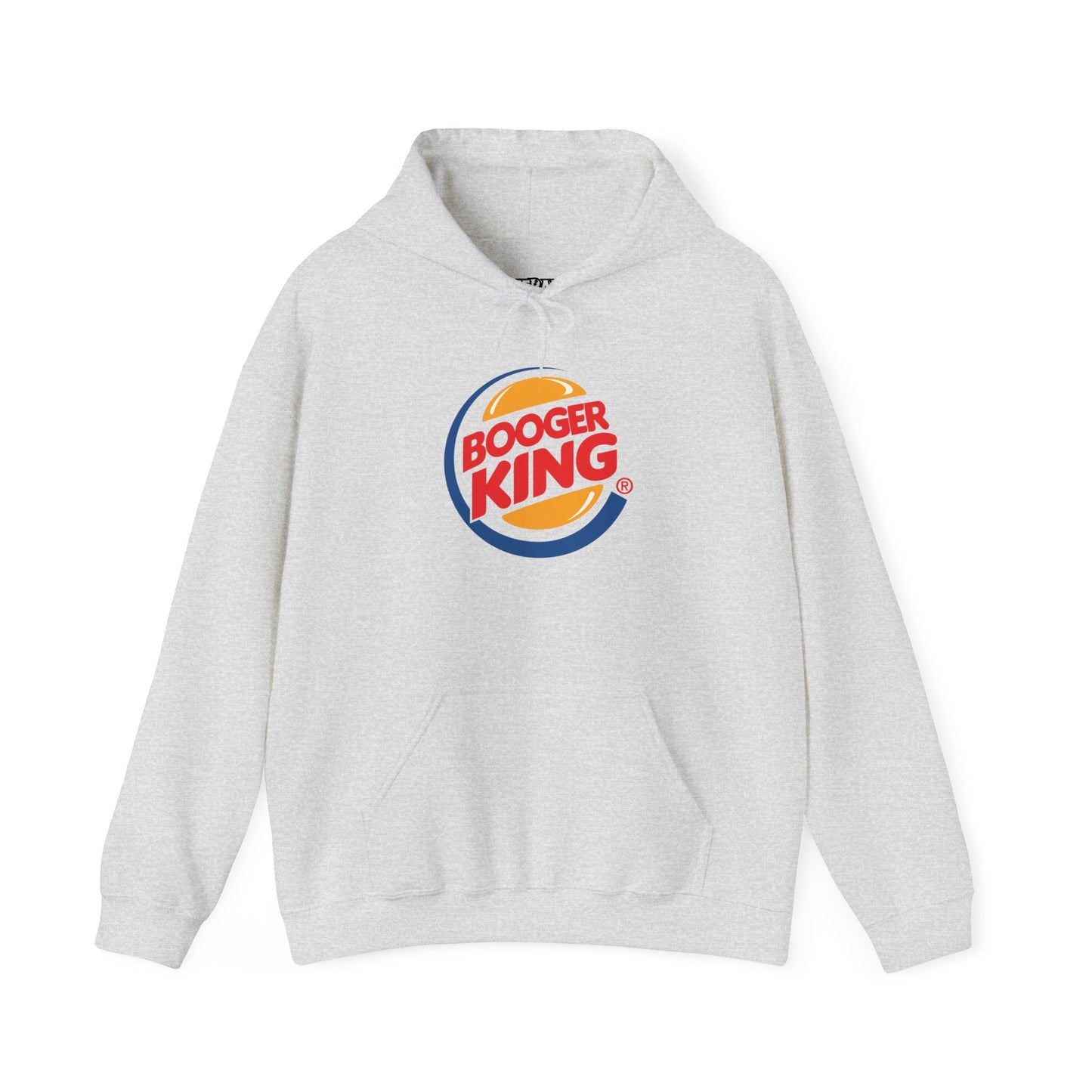 Parody Logo Series "Booger King" Graphic - Funny Unisex Heavy Blend™ Hooded Sweatshirt - Riff Raff Wear