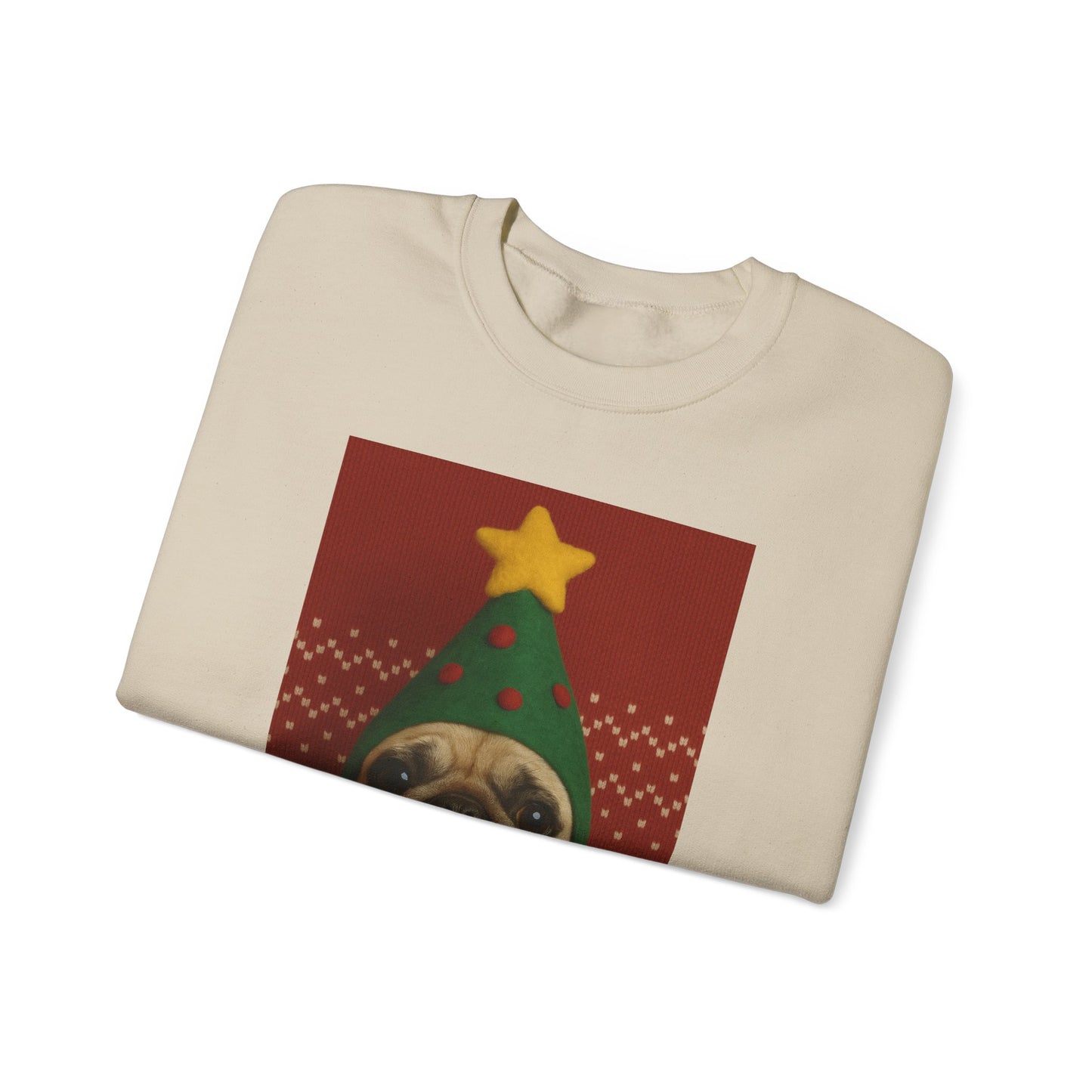 Christmas Pug Sweatshirt, Unisex Crewneck, Cute Holiday Sweater, Dog Lover Gift, Cozy Winter Wear, Fun Christmas Apparel - Riff Raff Wear