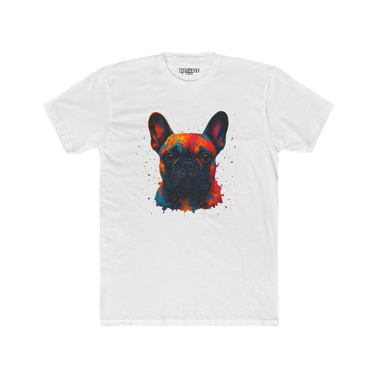 Colorful French Bulldog Unisex Cotton Crew Tee - Riff Raff Wear