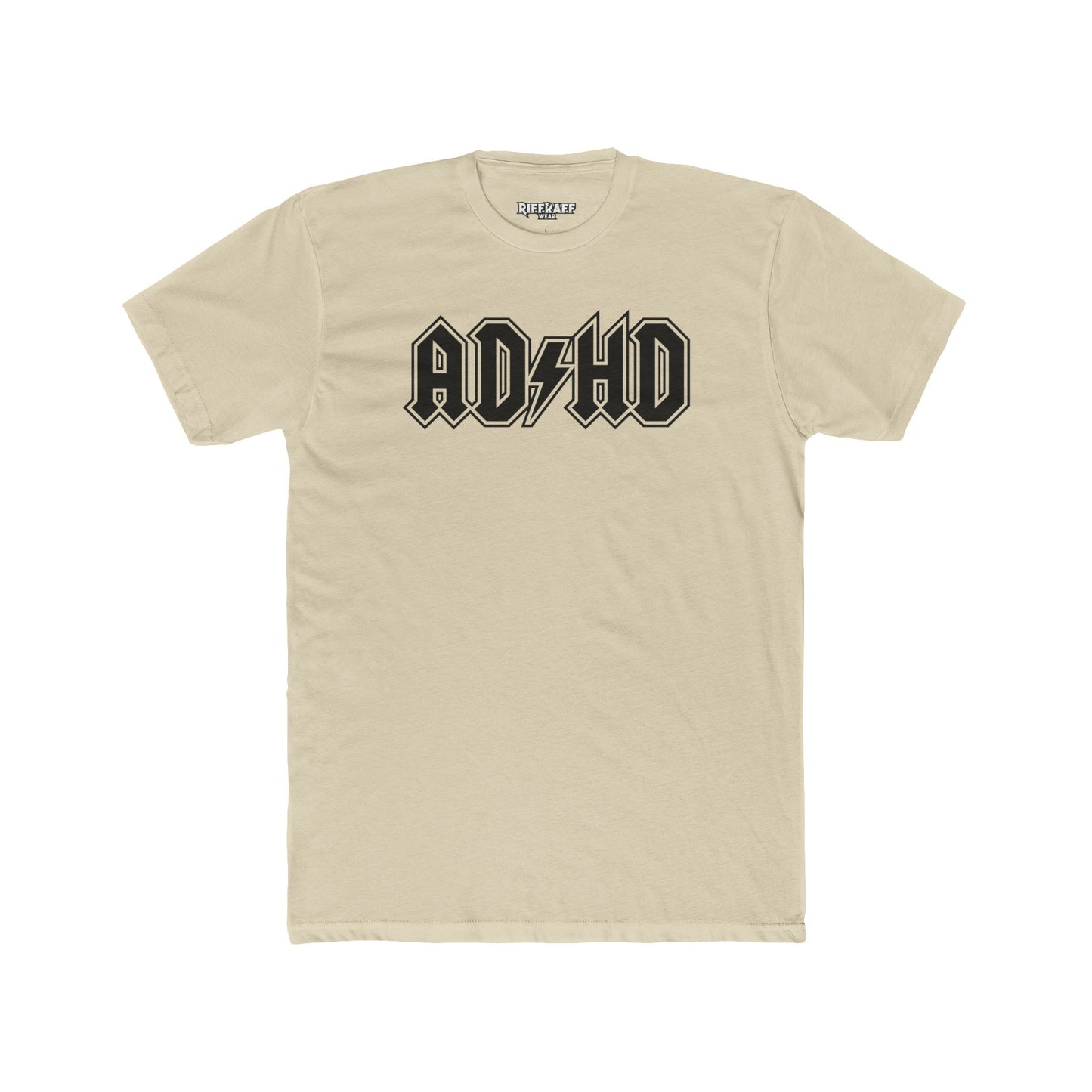 ADHD Unisex Cotton Crew Tee - Cool Graphic Tee for Casual Wear - Logo Pardoy Series - Riff Raff Wear